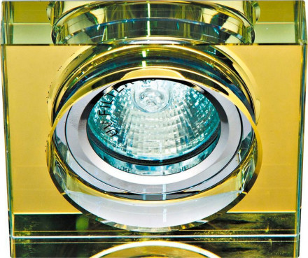 Светильник встраиваемый Feron 8180-2 потолочный MR16 G5.3 желтый