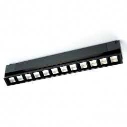 Светодиодный светильник Feron AL131 трековый однофазный на шинопровод 30W 4000K 60 градусов черный серия LensFold арт.48378