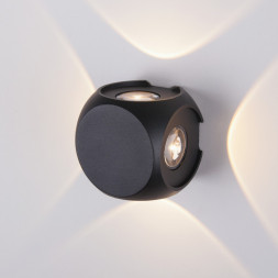 CUBE черный уличный настенный светодиодный светильник Elektrostandard 1504 TECHNO LED