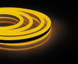 Cветодиодная LED лента Feron LS720 неоновая, 120SMD(2835)/м 9.6Вт/м  50м IP67 220V желтый арт.29565