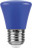 Лампа светодиодная Feron LB-372 Колокольчик E27 1W синий арт.25913