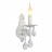 Светильник настенный Omnilux OML-76901-01 Carbonia 1хE14х40W Белый+серебро