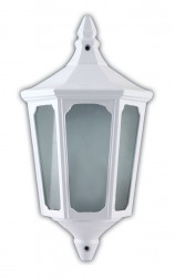 Светильник садово-парковый Feron 4206 четырехгранный на стену вверх 60W E27 230V, белый