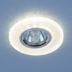 Встраиваемый точечный светильник со светодиодной подсветкой прозрачный Elektrostandard 2130 MR16