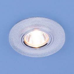 Встраиваемый точечный светильник со светодиодной подсветкой прозрачный Elektrostandard 2130 MR16