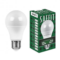 Лампа светодиодная SAFFIT SBA6012 Шар E27 12W 2700K арт.55007
