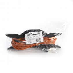 Удлинитель-шнур на рамке 1-местный c/з Stekker, HM02-01-10, 10м, 3*0,75, серия Home, оранжевый арт.39494