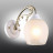 Светильник настенный Omnilux OML-55601-01 Stornara 1хE27х40W Золото+белый