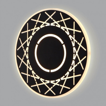 Настенный светодиодный светильник Eurosvet 40148/1 LED черный 4690389145377