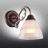 Светильник настенный Omnilux OML-55701-01 Carapelle 1хE27х40W Бронза+коричневый