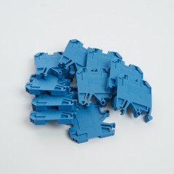 Зажим наборный изолированный (винтовой) ЗНИ - 10,0 (JXB10), синий, STEKKER, LD551-2-100
