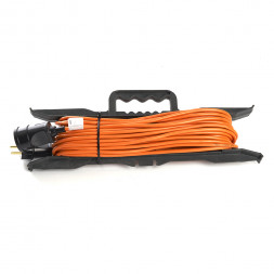 Удлинитель-шнур на рамке 1-местный c/з Stekker, HM02-01-20, 20м, 3*0,75, серия Home, оранжевый арт.39495