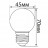 Лампа светодиодная Feron LB-37 Шарик E27 1W розовый арт.38123