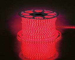 Cветодиодная LED лента Feron LS704, 60SMD(2835)/м 4.4Вт/м  100м IP65 220V красный