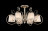 Люстра потолочная Freya FR2020-CL-06-BG Simone Кремовый с Золотом 6хE14х40W AC220-240V IP20