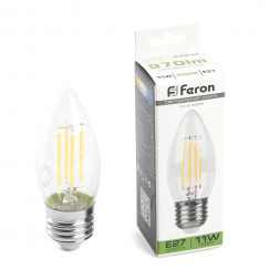 Лампа светодиодная Feron LB-713 Свеча E27 11W 4000K арт.38273
