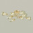 4536/8C MODERNI LN21 170 золото, матовое золото Люстра потолочная E14 8*40W 220V LACIE