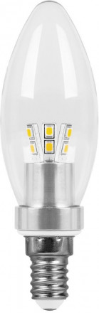 Лампа светодиодная Feron LB-70 Свеча E14 4,5W 6400K арт.25467