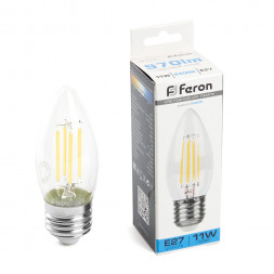 Лампа светодиодная Feron LB-713 Свеча E27 11W 6400K арт.38274