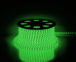 Cветодиодная LED лента Feron LS707, 60SMD(5050)/м 14.4Вт/м  50м IP65 220V зеленый