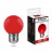 Лампа светодиодная Feron LB-37 Шарик E27 1W Красный арт.25116