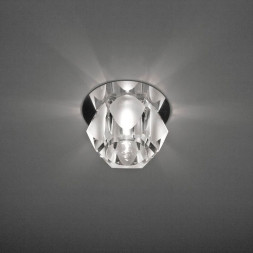 Светильник встраиваемый Feron JD109 потолочный JCD9 G9 прозрачный, хром арт.28150