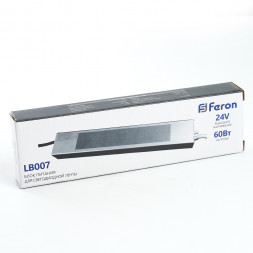 Трансформатор электронный для светодиодной ленты 60W 24V (драйвер), LB007 арт.48057