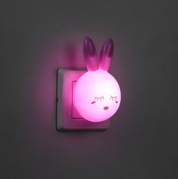 Светильник ночник Feron FN1168 0.5W 220V, розовый арт.23351