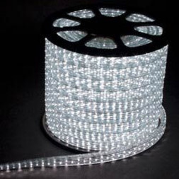 Дюралайт (световая нить) со светодиодами, 5W 50м 230V 144LED/м 11х30мм, белый 3000K, LED-F5W арт.26122