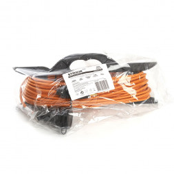 Удлинитель-шнур на рамке 1-местный c/з Stekker, HM02-01-30, 30м, 3*0,75, серия Home, оранжевый арт.39496