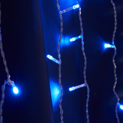Светодиодная гирлянда Feron CL24 занавес 3*3м  + 3м 230V синий c питанием от сети
