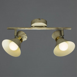 Светильник настенный Arte Lamp A1406AP-2WG BALTIMORE бело-золотой 2хE14х40W 220V