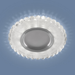 Точечный светильник с LED подсветкой белый/зеркальный Elektrostandard 2245 MR16