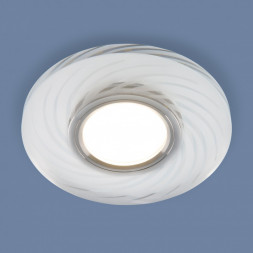 Точечный светильник с LED подсветкой белый/зеркальный Elektrostandard 2249 MR16