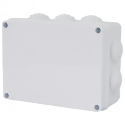 Коробка разветвительная STEKKER EBX30-03-65, 150*110*70 мм, 10 мембранных вводов, IP65, светло-серая арт.39555