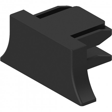 Заглушка пластиковая для шинопровода, черный, LD1011 арт.41886