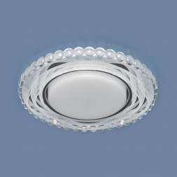 Точечный светильник с LED подсветкой зеркальный/белый Elektrostandard 3036 GX53