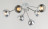 Светильник потолочный LINVEL LV 9376/6 Белый/хром Е27 40W