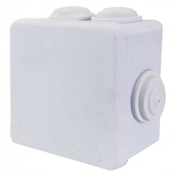 Коробка разветвительная STEKKER EBX30-01-65, 85*85*50 мм, 7 мембранных вводов, IP65, светло-серая арт.39553