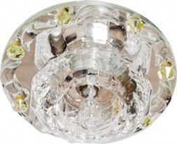 Светильник потолочный JC Max20W G4  прозрачный-желтый, прозрачный, 1580