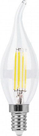 Лампа светодиодная диммируемая Feron LB-69 Свеча на ветру  E14 5W 2700K