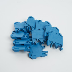 Зажим наборный изолированный (винтовой) ЗНИ - 4,0 (JXB4), синий, STEKKER, LD551-2-40