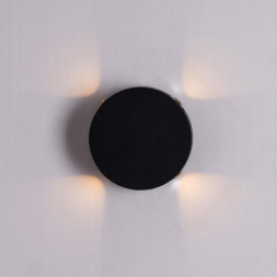 Светильник настенный Arte Lamp A1525AP-1BK TAMBURELLO черный 1хLEDх4W 3000К 220V