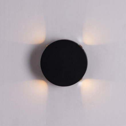 Светильник настенный Arte Lamp A1525AP-1BK TAMBURELLO черный 1хLEDх4W 3000К 220V