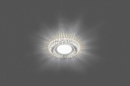 Светильник встраиваемый с белой LED подсветкой Feron CD904 потолочный MR16 G5.3 прозрачный