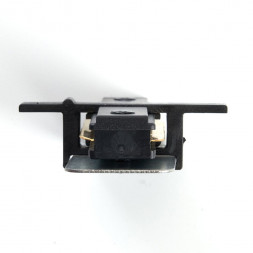 Коннектор прямой однофазный для встраиваемого шинопровода, черный, LD1004