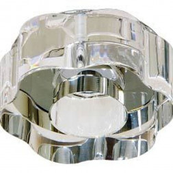 Светильник потолочный, JCDR G5.3 с прозрачным стеклом, с лампой, CD37B арт.18304