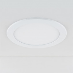 Встраиваемый потолочный светодиодный светильник белый Elektrostandard DLR003 18W 4200K