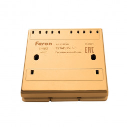 Выключатель беспроводной FERON TM83, 230V, 500W, трехклавишный, золото арт.41727