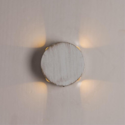 Светильник настенный Arte Lamp A1525AP-1WG TAMBURELLO бело-золотой 1хLEDх4W 3000К 220V